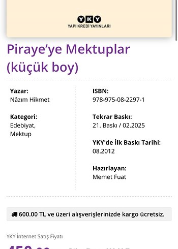 Piraye'ye Mektuplar - Nazım Hikmet - Görsel 6