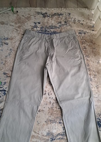 SARAR bej Bol Kesim Keten Erkek Pantolon - Görsel 2