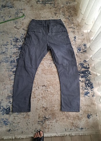 Gri Bol Kesim Erkek Pantolon - Görsel 2