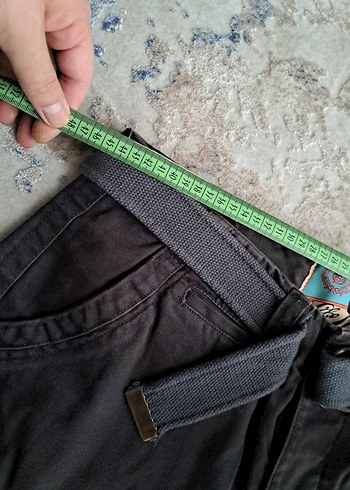 kemer Detaylı antrasit  erkek Şort - Görsel 5