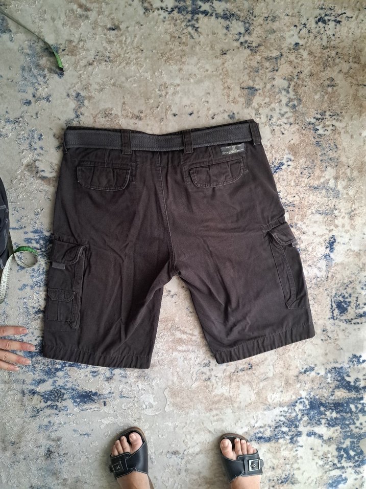 kemer Detaylı antrasit  erkek Şort - Görsel 4