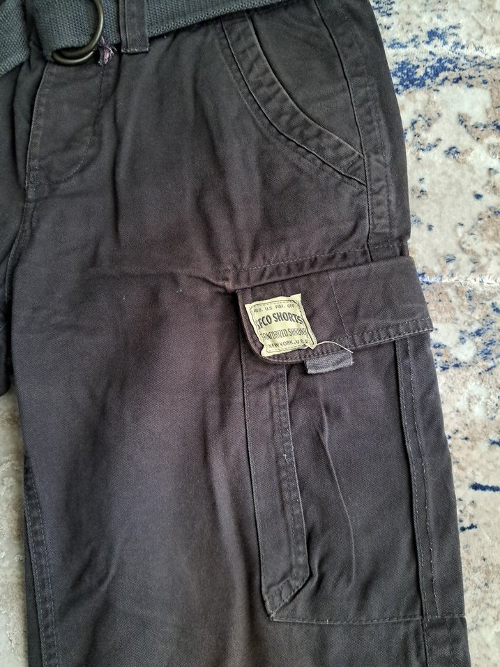 kemer Detaylı antrasit  erkek Şort - Görsel 2