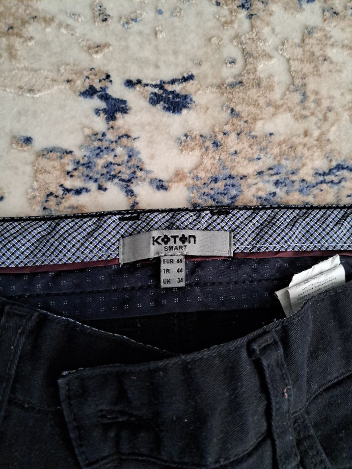 koton Siyah erkek Pantolon - Görsel 2