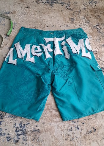 Erkek Turkuaz Mini Bağcıklı Bağlamalı mayo - Görsel 6