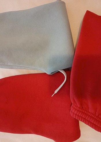 Mavş ve Kırmızı Rahat Kesim Kadın Eşofman - Görsel 3