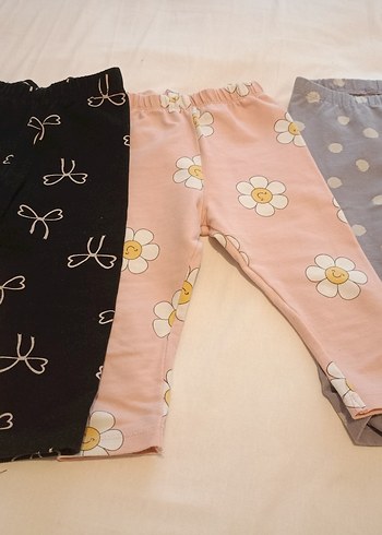 Çiçek ve Desenli Kız Çocuk Taytları kışlik - Görsel 4