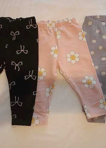 Çiçek ve Desenli Kız Çocuk Taytları kışlik - Görsel 2