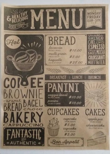 Sunum kağıdı Gazete Baskılı Kahverengi Tabak Altlığı 2 paket - Görsel 2