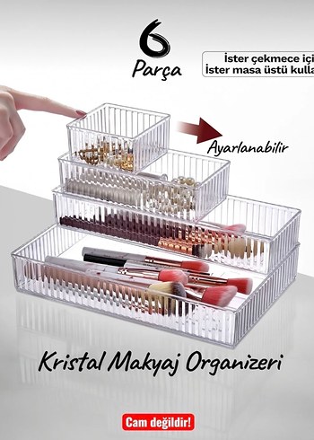 Şeffaf Makyaj Düzenleyici organizer - Görsel 2