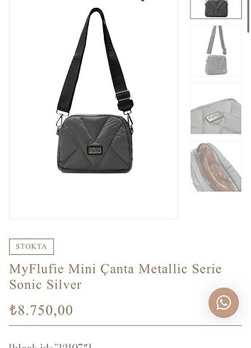 Diğer Myflufie metalik seri çanta