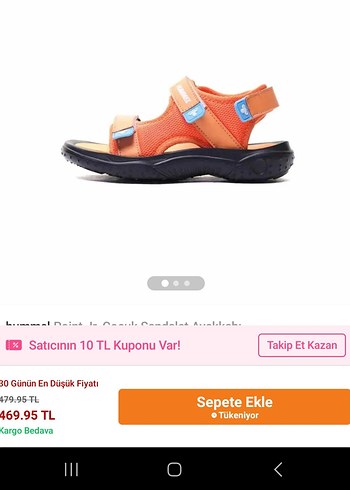 27 Beden turuncu Renk Turuncu Hummel Erkek Bebek Sandalet