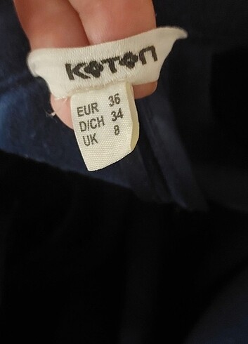 Koton KOTON KAŞE KABAN LACİVERT- SIFIR