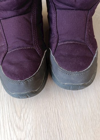 32 Beden mor Renk Kız Çocuk Waterproof Su Gecirmez Bot