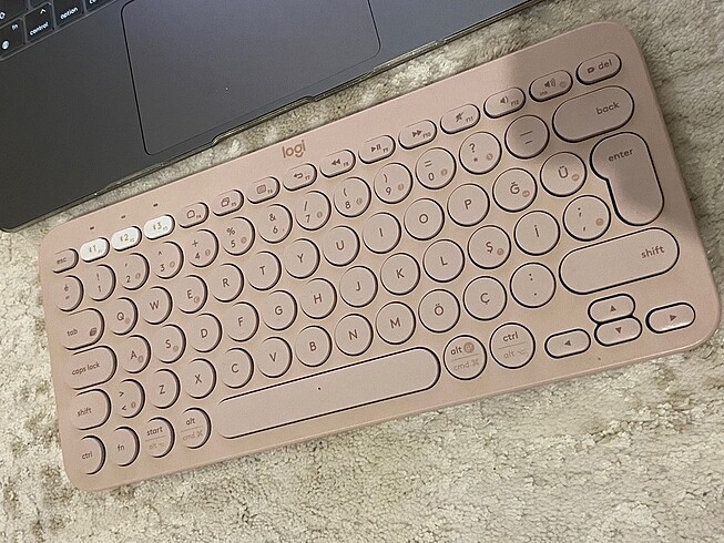  Beden logitech K380 toz pembe klavye