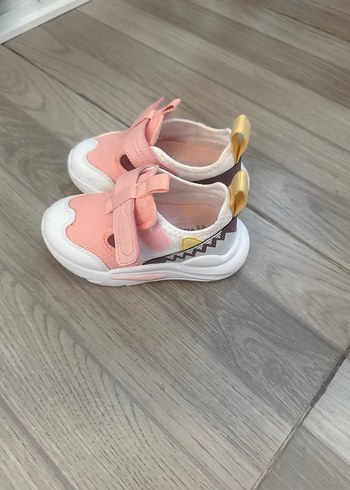 Kız Çocuk Pembe Yılan Desenli Spor Ayakkabı - Görsel 5