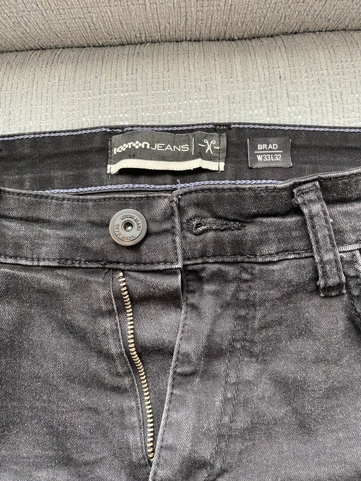Gri Regular Fit Erkek Denim Pantolon - Görsel 2
