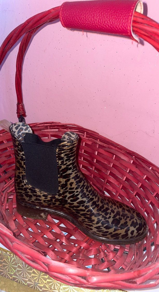 Leopar Desenli Kadın Yüksek Topuklu Bot - Görsel 2