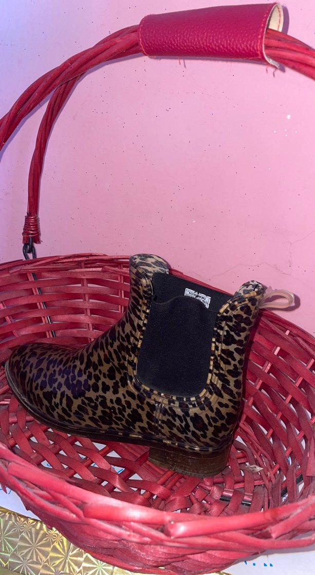 Leopar Desenli Kadın Yüksek Topuklu Bot - Görsel 3