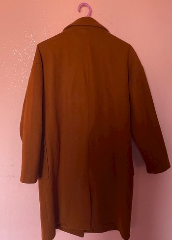 Kahverengi Düğmeli Kaban - Görsel 4