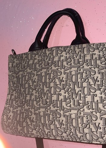 Gri Minimalist Tokalı Kadın Çanta - Görsel 4