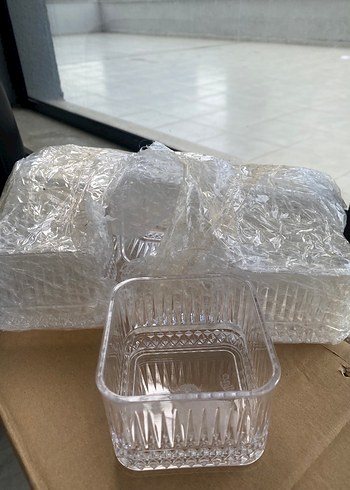 Beyaz Desensiz Kare mika kase 6 kişilik - Görsel 4