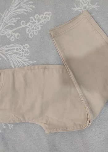 m Beden Bej Kadın Midi Boy Kot Pantolon
