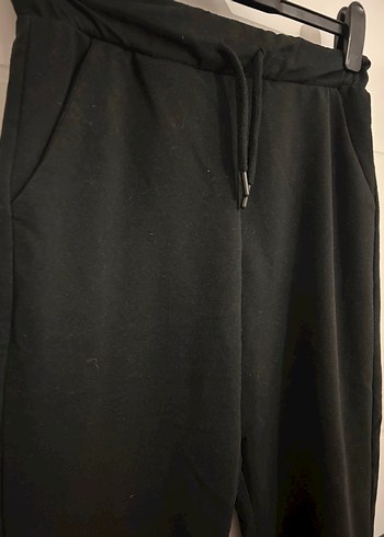 Siyah Rahat Kesim Kadın Eşofman Altı - Görsel 5