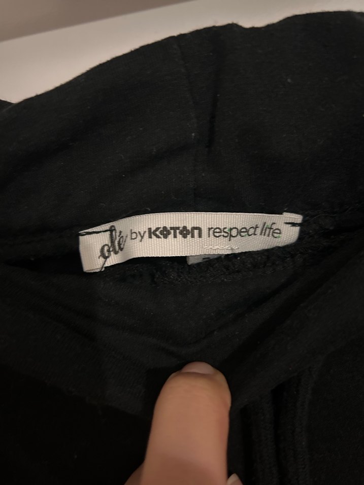 Siyah Rahat Kesim Kadın Eşofman Altı - Görsel 3