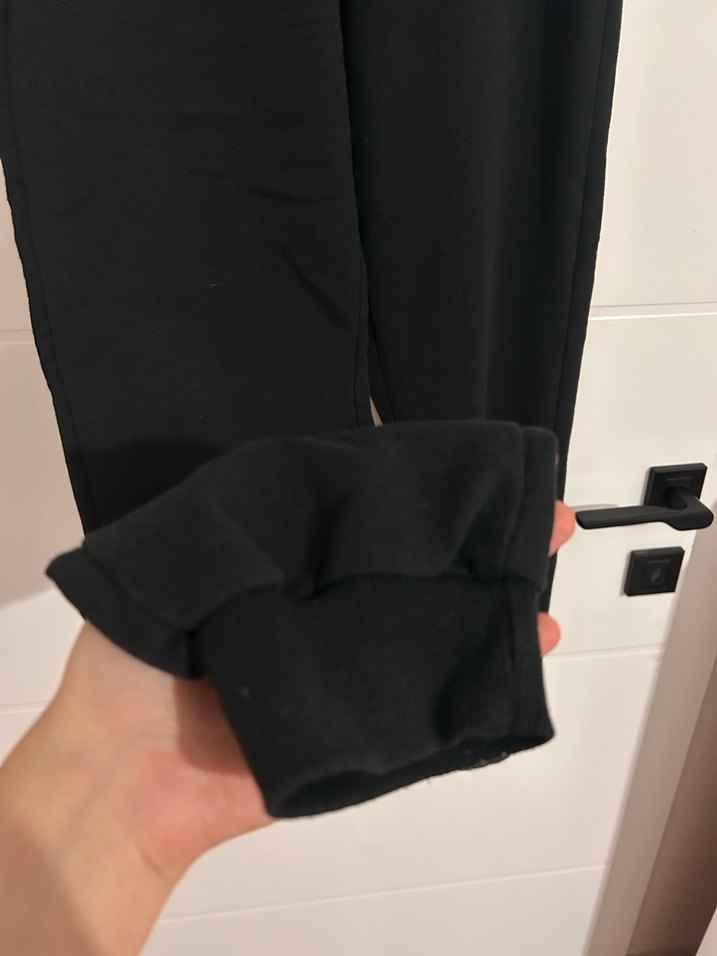 Siyah Rahat Kesim Kadın Eşofman Altı - Görsel 4