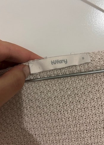 Bej Triko Kadın Hırka, Uzun Kollu, Rahat Kesim - Görsel 3