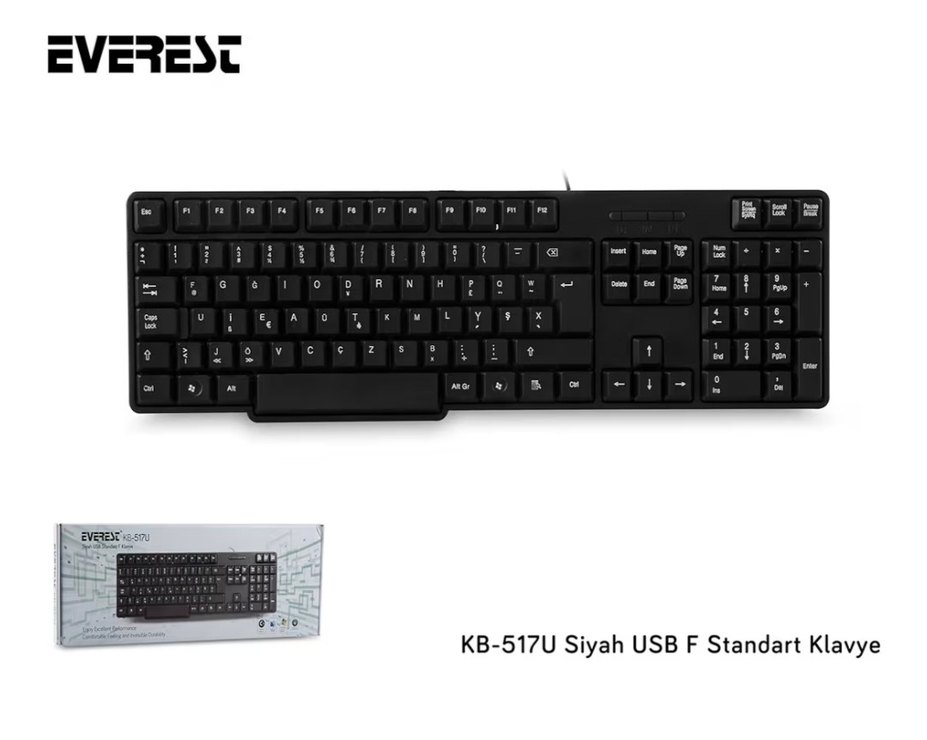 Kablolu Siyah Klavye - Görsel 3