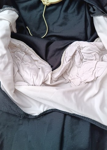 Siyah Payetli mayo Kolsuz Üst - Görsel 5