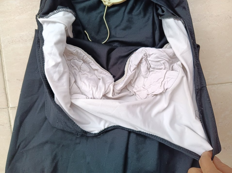 Siyah Payetli mayo Kolsuz Üst - Görsel 5