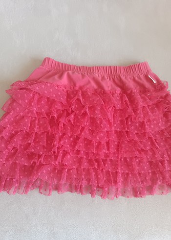 Kız Çocuk Pembe Fırfırlı Etek