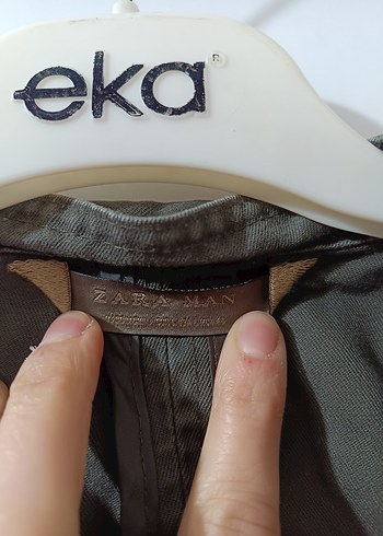 Düğmeli Gri Erkek Ceket - Görsel 6