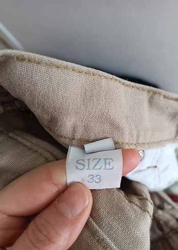 Bej Nakışlı Regular Fit Keten Erkek Pantolon - Görsel 5