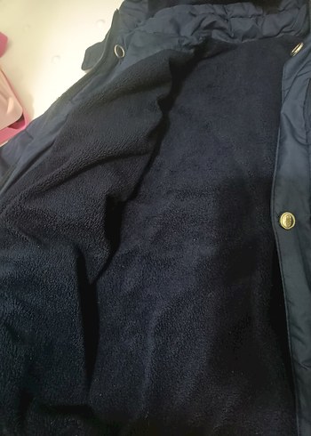 Lacivert Erkek Çocuk Kapüşonlu Mont - Görsel 3