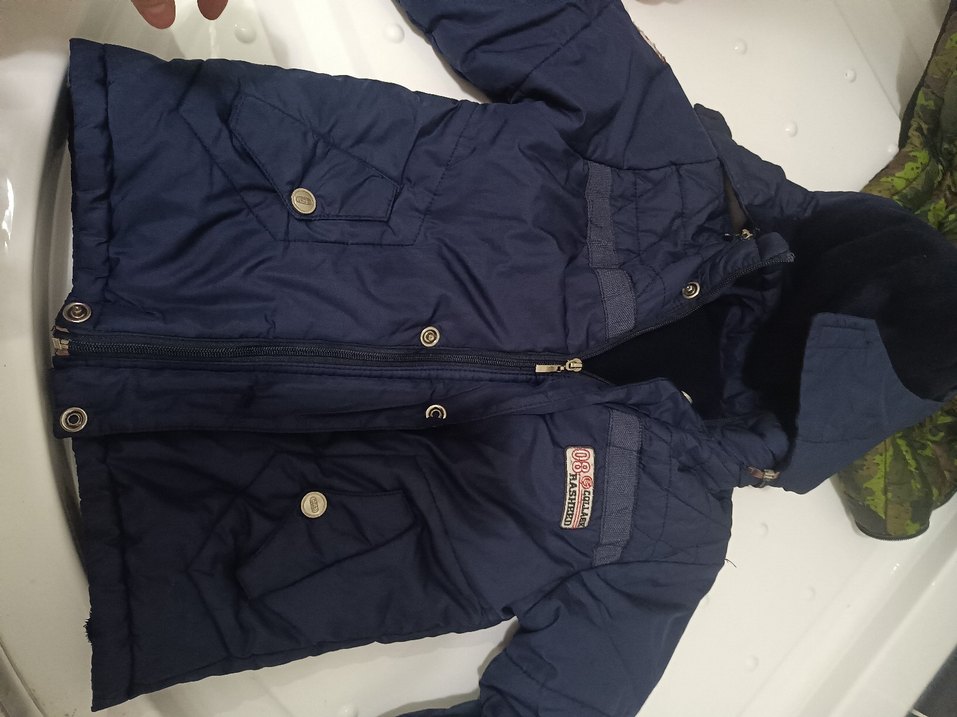 Lacivert Erkek Çocuk Kapüşonlu Mont - Görsel 4