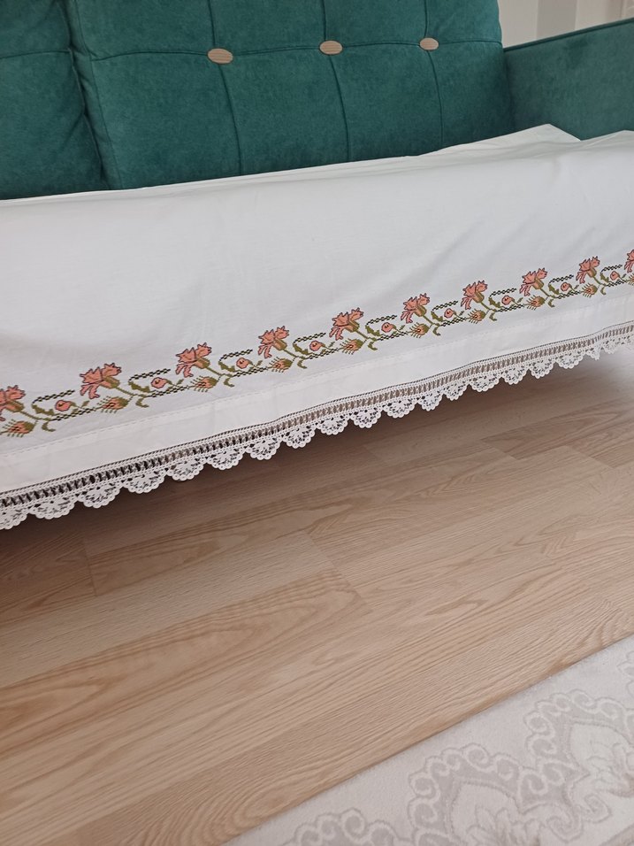 Kaneviçe tek etek ucu dantelli 2 metre - Görsel 4