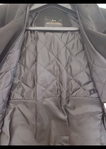 Düğmeli Siyah Erkek Midi Kaban - Görsel 6