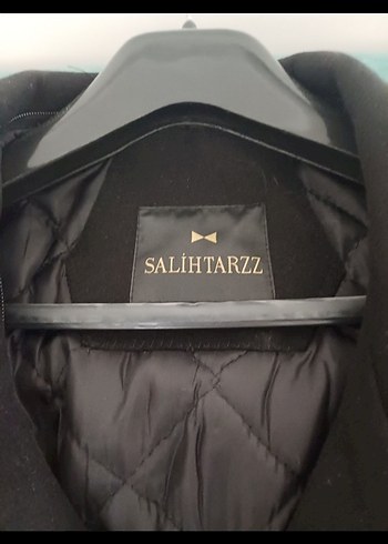 Düğmeli Siyah Erkek Midi Kaban - Görsel 2