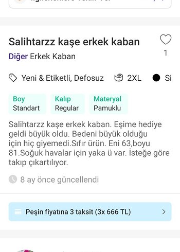Düğmeli Siyah Erkek Midi Kaban - Görsel 9
