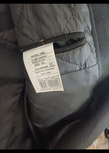 Düğmeli Siyah Erkek Midi Kaban - Görsel 7