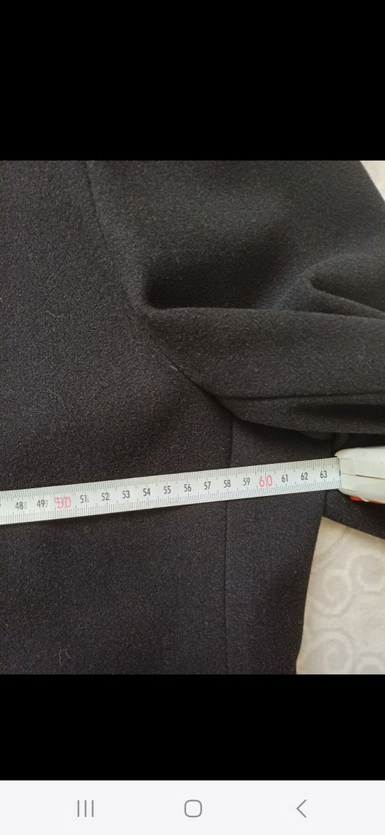 Düğmeli Siyah Erkek Midi Kaban - Görsel 3