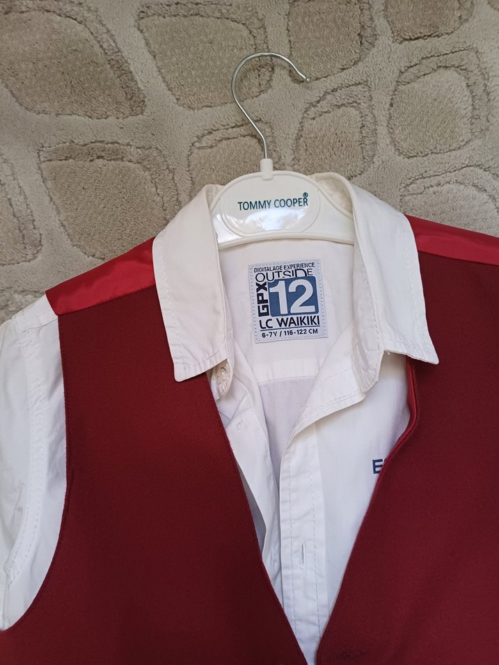 Bordo Çocuk Takım Elbise.lcw gömlek - Görsel 4