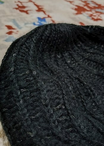 Koton Siyah Örgü Kadın Bere - Görsel 3