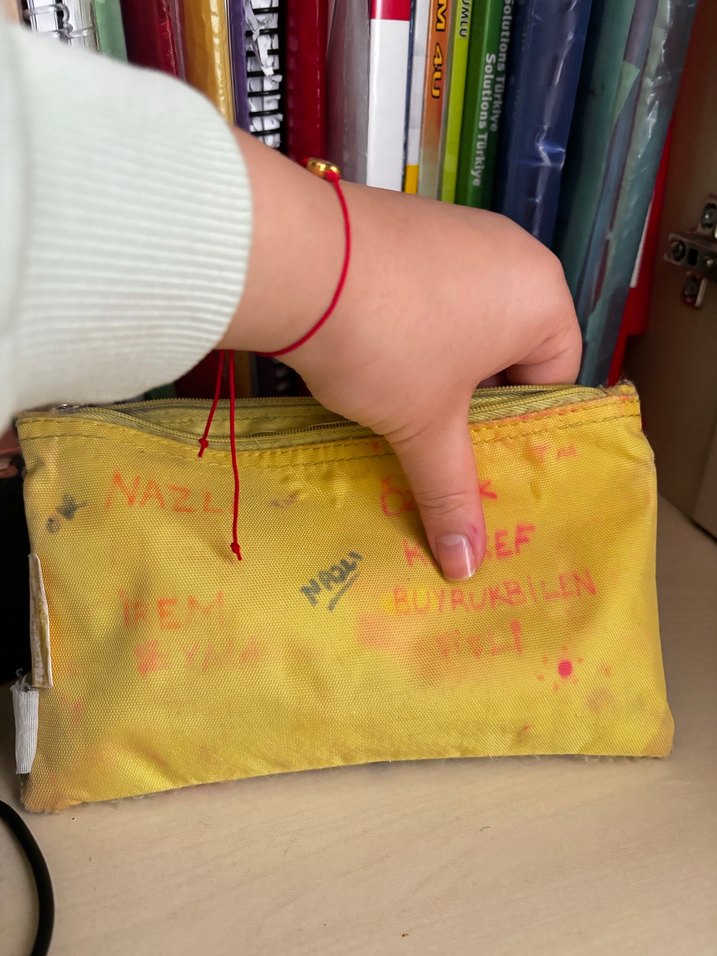 SüngerBob ve Patrick Desenli Renkli Kalem Çantası - Görsel 4