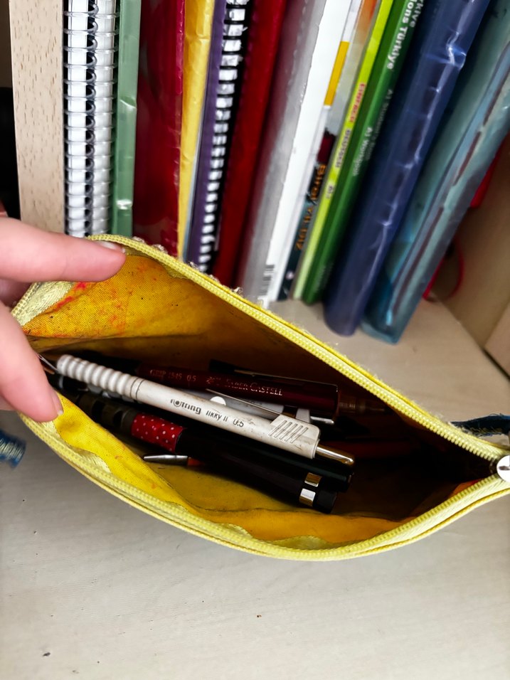 SüngerBob ve Patrick Desenli Renkli Kalem Çantası - Görsel 3