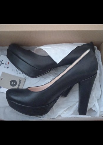 Siyah Kadın Klasik Platform Topuklu - Görsel 5