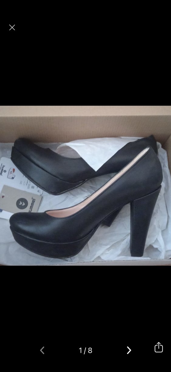 Siyah Kadın Klasik Platform Topuklu - Görsel 5